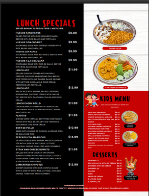 Menu photo 3 Fiesta Mexicana  Mustang, OK