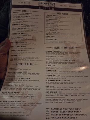 Menu photo 6 The Bowery Bar Boston, MA Menu photo 6 The Bowery Bar Boston, MA