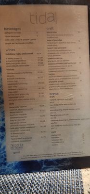 Menu photo 4 Tidal San Diego, CA