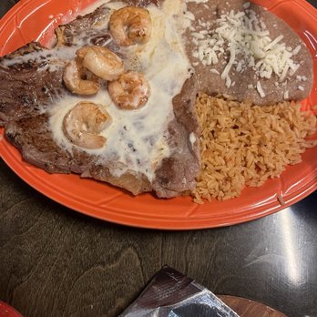 River Cantina Mexican Restaurant - T bone with shrimp - Mexican Near Me - Beattyville, Kentucky