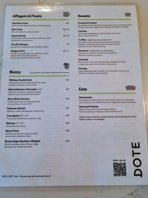 Menu photo 8 Dote Coffee Bar Bellevue, WA