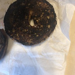 two donuts on a piece of paper two donuts on a piece of paper