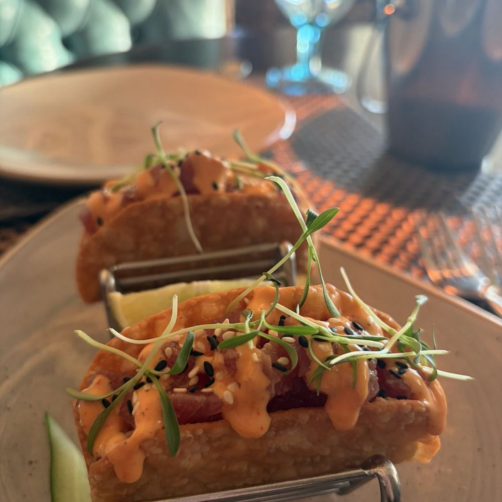 Six Seven Restaurant - Spicy Tuna Tacos* - New American Near Me - Seattle, Washington Six Seven Restaurant - Spicy Tuna Tacos* - New American Near Me - Seattle, Washington