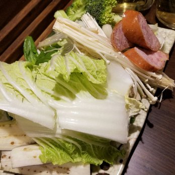 Spring Shabu-Shabu - Veggies (and sausages!) - Japanese Near Me - Flushing, New York Spring Shabu-Shabu - Veggies (and sausages!) - Japanese Near Me - Flushing, New York