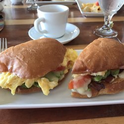 Opakapaka Grill and Bar - Breakfast sandwich with avocado and tomato and bacon and egg!