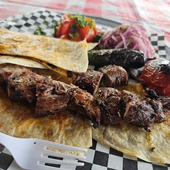 Sultan Turkish Grill - Lamb plate with tomato salad instead of rice - Turkish Near Me - Los Angeles, California Sultan Turkish Grill - Lamb plate with tomato salad instead of rice - Turkish Near Me - Los Angeles, California