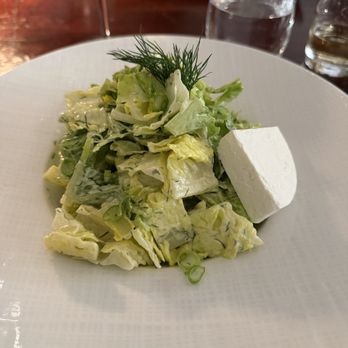 Estiatorio Milos - GREEN SALAD Hearts of romaine, dill, spring onions, manouri cheese - Venues & Event Spaces Near Me - Toronto, Ontario Estiatorio Milos - GREEN SALAD Hearts of romaine, dill, spring onions, manouri cheese - Venues & Event Spaces Near Me - Toronto, Ontario