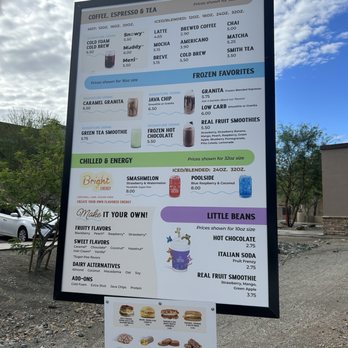 The Human Bean - Menu - Coffee & Tea Near Me - Phoenix, Arizona