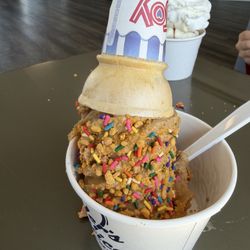 Fielder's Choice Ice Cream - Coffee soft serve with crunch coat