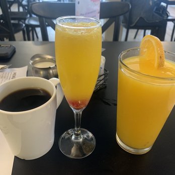 Once Once Restaurant - Regular coffee, mimosa, and fresh squeezed orange juice. - Mexican Near Me Once Once Restaurant - Regular coffee, mimosa, and fresh squeezed orange juice. - Mexican Near Me