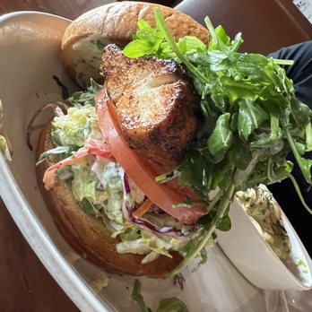 Nick's Manhattan Beach - Blackened Fish Sandwich - American Near Me - Manhattan Beach, California Nick's Manhattan Beach - Blackened Fish Sandwich - American Near Me - Manhattan Beach, California