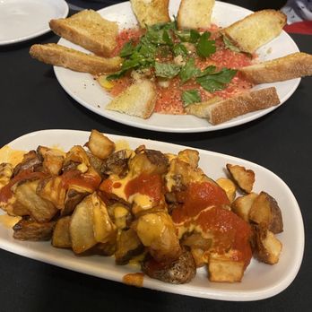 Cadena Restaurant & Tapas Bar - Potato Bravas in the front - Tapas Bars Near Me - Ottawa, Ontario