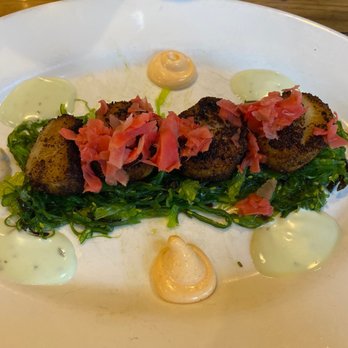 Delancey's - Scallops with seaweed spicy Mayo - New American Near Me - Goshen, New York Delancey's - Scallops with seaweed spicy Mayo - New American Near Me - Goshen, New York
