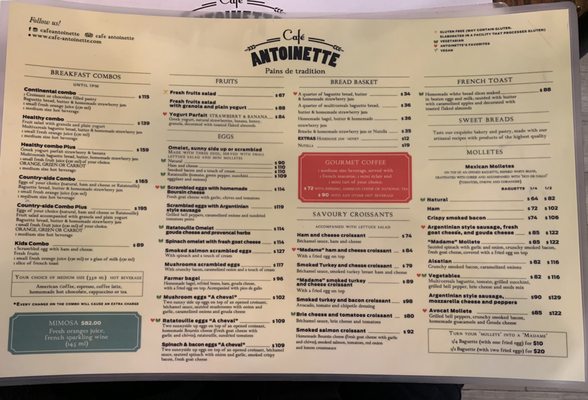 Menu photo 2 Café Antoinette Cancun, ROO Menu photo 2 Café Antoinette Cancun, ROO