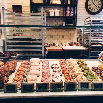 Firecakes Donuts - Display inside. - Bakeries Near Me - Chicago, Illinois