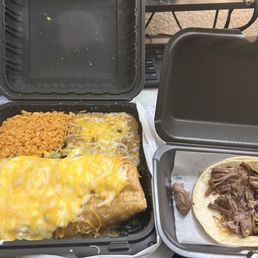Chimichanga Combo and Carnitas Taco Chimichanga Combo and Carnitas Taco
