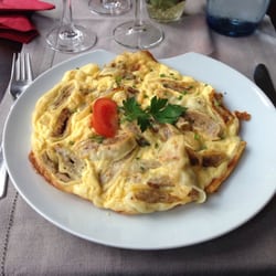 Gaststätte Eninger Hof - Leckere Maultaschen in Ei