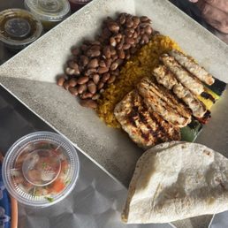 Chicken kabob plate Chicken kabob plate