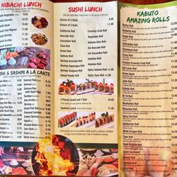 Kabuto Sushi & Teppanyaki - Menu 2023