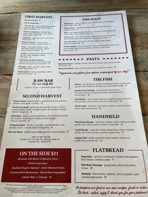 Menu photo 2 Farmhouse Restaurant Newtown, CT