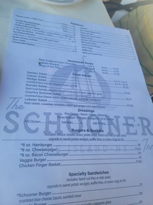 Menu photo 1 Schooner Inn Ocean Bay Park, Fire Island, NY Menu photo 1 Schooner Inn Ocean Bay Park, Fire Island, NY