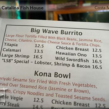 Catalina Fish Kitchen - Menu - Seafood Near Me - Costa Mesa, California Catalina Fish Kitchen - Menu - Seafood Near Me - Costa Mesa, California