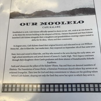 Café Kalawe - Cafe story - Breakfast & Brunch Near Me - Kaneohe, Hawaii