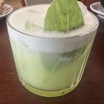 Scudieri - Basil gin cocktail - a work of art by the bartender. - Desserts Near Me - Florence, FI