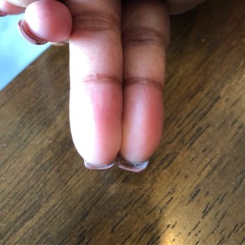 Nail Pro - Uneven nails. So much glue and other garbage underneath. - Nail Salons Near Me - Chicago, Illinois Nail Pro - Uneven nails. So much glue and other garbage underneath. - Nail Salons Near Me - Chicago, Illinois