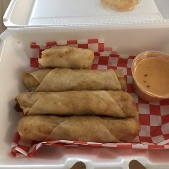 Crawfish Cafe - Crawfish egg rolls. under fried and soggy. Would not order again - Seafood Near Me - Houston, Texas