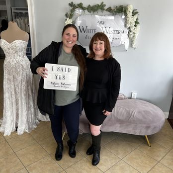 White Wisteria Bridal Boutique - Beth assisted me in finding my beautiful wedding dress - Bridal Near Me - Cincinnati, Ohio