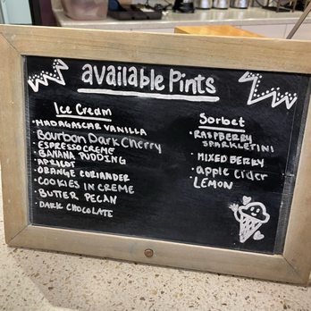 Sweet Cream Company - Flavors - Ice Cream / Sorbet (Jan '25) - Ice Cream & Frozen Yogurt Near Me - Columbia, South Carolina