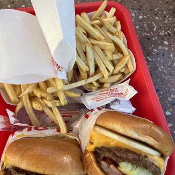 In-N-Out Burger - Small Pattie's but toast bun!!! Rock on! - Burgers Near Me - Ukiah, California