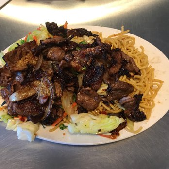 Noodle Bar - Lemongrass beef plus chow mein and veggies - Vietnamese Near Me - Marina, California Noodle Bar - Lemongrass beef plus chow mein and veggies - Vietnamese Near Me - Marina, California