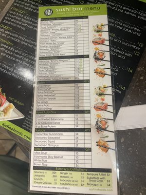 Menu photo 2 AJ's Sushi Bar Tucson, AZ