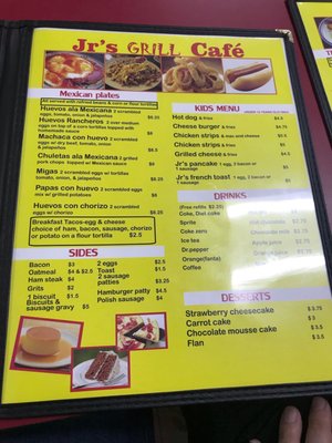 Menu photo 3 JR's Grill & Cafe Pantego, TX