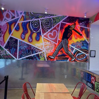 Dave's Hot Chicken - Dining area art work - Sandwiches Near Me - Owings Mills, Maryland