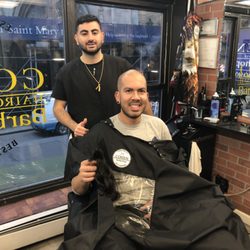 Cohen BarberShop - Customer who generously donated his ponytail to Pantene Beautiful Lengths