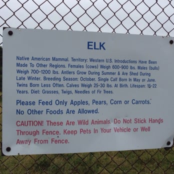 Native Hoofed Animal Enclosure - Food offering notice - Parks Near Me