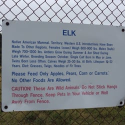 Native Hoofed Animal Enclosure - Food offering notice