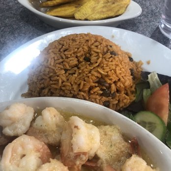 Asty Time Dominican Restaurant - Shrimp in Garlic Butter...a la Ajilo Rice and Guandules Mix. Plantains. - Dominican Near Me - Detroit, Michigan Asty Time Dominican Restaurant - Shrimp in Garlic Butter...a la Ajilo Rice and Guandules Mix. Plantains. - Dominican Near Me - Detroit, Michigan