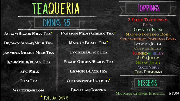 Menu photo 5 Teaqueria San Jose, CA Menu photo 5 Teaqueria San Jose, CA