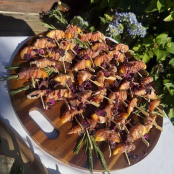 Terra Tovela Catering - Prosciutto wrapped peaches - Caterers Near Me - Monroe, Washington Terra Tovela Catering - Prosciutto wrapped peaches - Caterers Near Me - Monroe, Washington