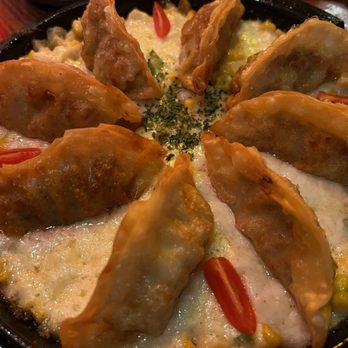 Hanshin Pocha - Corn cheese with pork potstickers - Korean Near Me - Oakland, California Hanshin Pocha - Corn cheese with pork potstickers - Korean Near Me - Oakland, California
