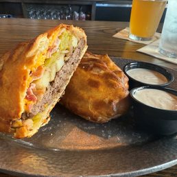 Green Chile Bacon Cheeseburger pasty