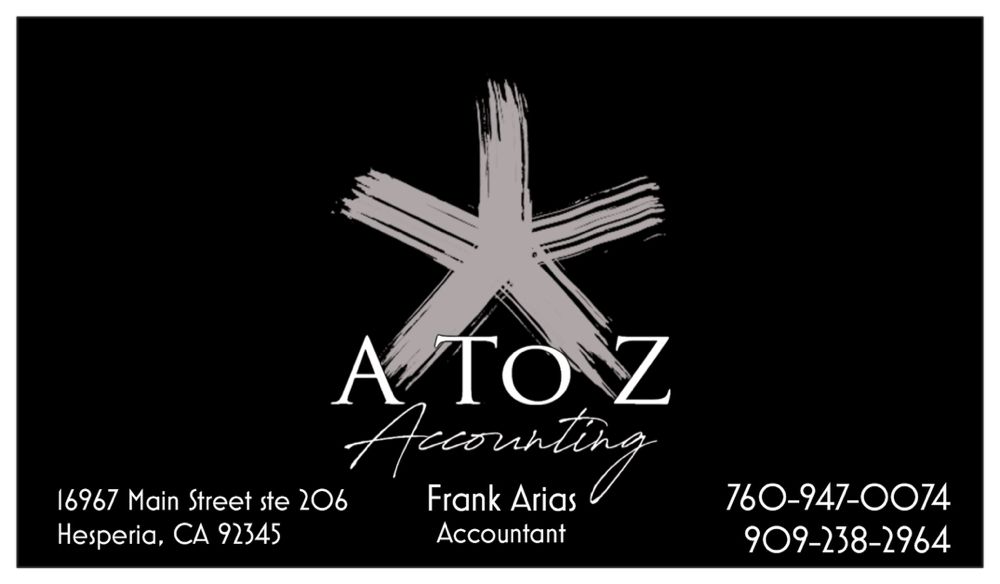 A TO Z TAX NOTARY & BOOKKEEPING Updated August 2024 27
