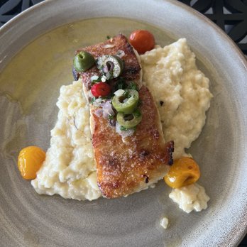 Dockside 1953 - Pan seared sea bass meunière was outstanding! - Seafood Near Me - San Diego, California Dockside 1953 - Pan seared sea bass meunière was outstanding! - Seafood Near Me - San Diego, California