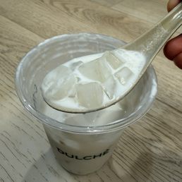 Coconut smash. These canned coconut jelly cubes are in almost all of their desserts. Coconut smash. These canned coconut jelly cubes are in almost all of their desserts.