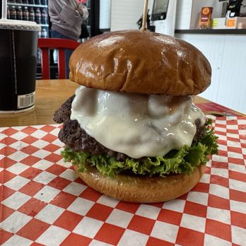Red Wagon Burgers - MUSHROOM BURGER WITH PROVOLONE CHEESE - Fish & Chips Near Me - Tacoma, Washington Red Wagon Burgers - MUSHROOM BURGER WITH PROVOLONE CHEESE - Fish & Chips Near Me - Tacoma, Washington