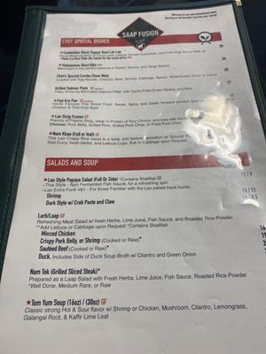 Menu photo 4 Saap Fusion Auburn, WA Menu photo 4 Saap Fusion Auburn, WA